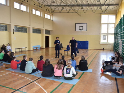 Spotkanie w ZPO w Gościeradowie dot. ,,Razem bezpieczniej"