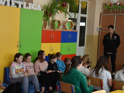 Spotkanie w ZPO w Gościeradowie dot. ,,Razem bezpieczniej"