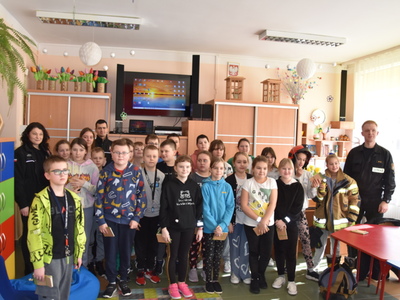 Spotkanie w ZPO w Gościeradowie dot. ,,Razem bezpieczniej"