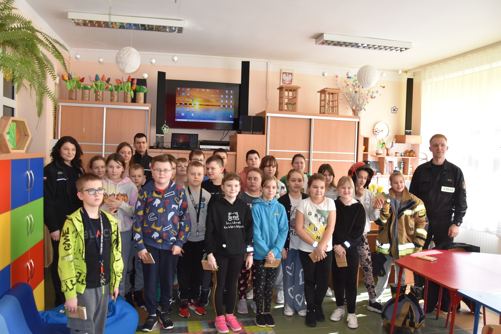 Spotkanie w ZPO w Gościeradowie dot. ,,Razem bezpieczniej"