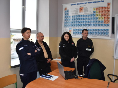 Spotkanie ,,Razem bezpieczniej" w PSP w Mniszku