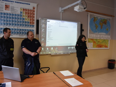 Spotkanie ,,Razem bezpieczniej" w PSP w Mniszku