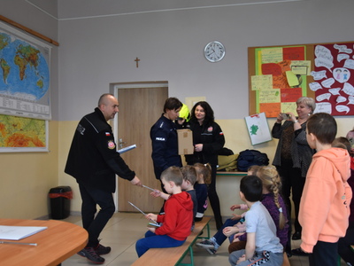 Spotkanie ,,Razem bezpieczniej" w PSP w Mniszku