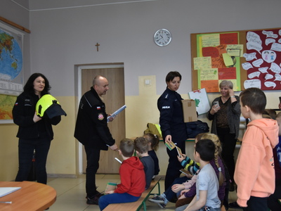 Spotkanie ,,Razem bezpieczniej" w PSP w Mniszku