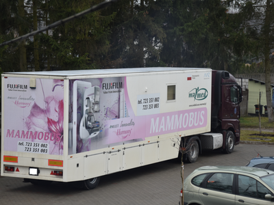 Zdjęcie z badań mammograficznych w Gościeradowie