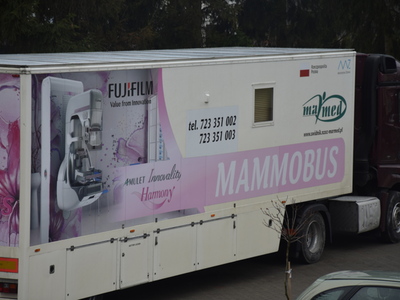 Zdjęcie z badań mammograficznych w Gościeradowie
