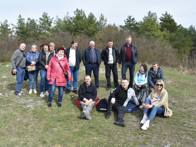 Zdjęcie z wyjazdu radnych i sołtysów z gminy Gościeradów do Kazimierza Dolnego