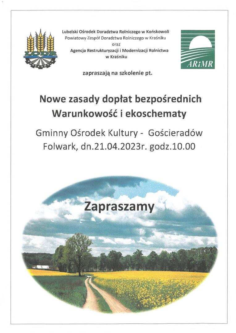 Zdjęcie informacji z polami