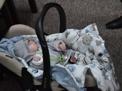 Zdjęcie ze spotkania z nowym mieszkańcem gminy Gościeradów