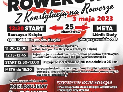 Zdjęcie plakatu dot. II Rajdu rowerowego