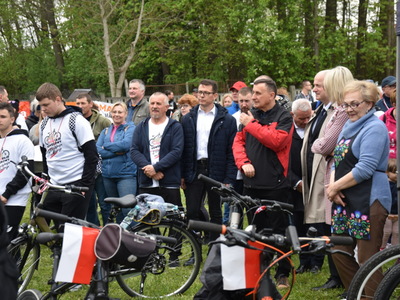 Zdjęcie z II Rajdu Rowerowego ,,Z Konstytucją na Rowerze"