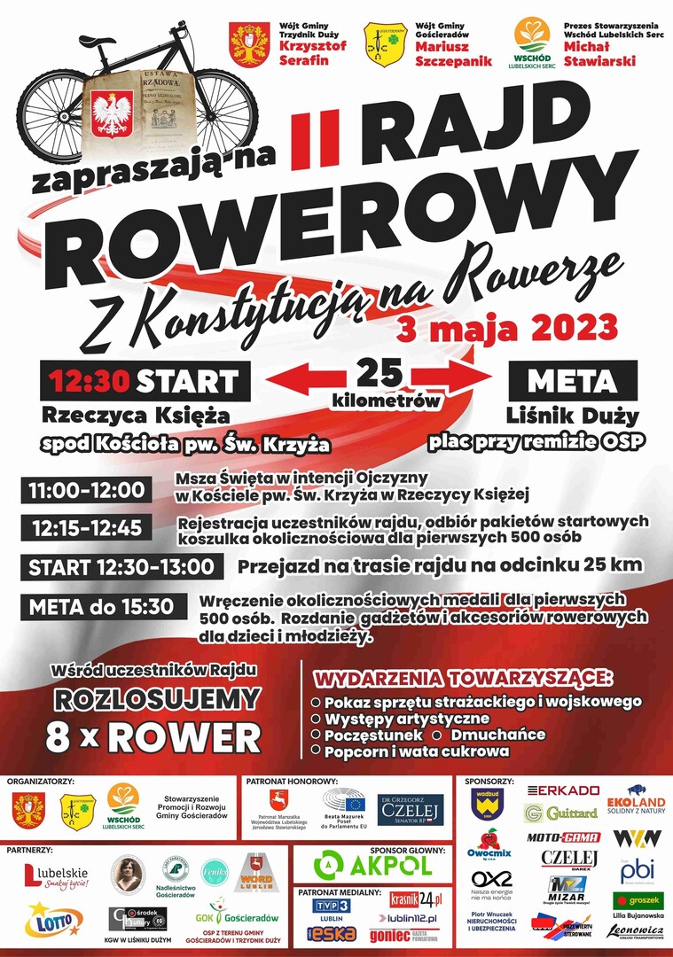 Zdjęcie plakatu Rajdu Rowerowego