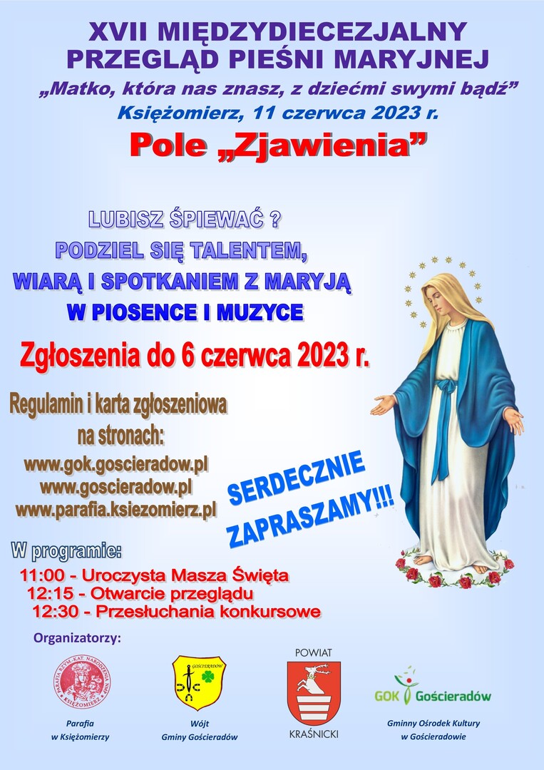 Zdjęcie plakatu z Maryją