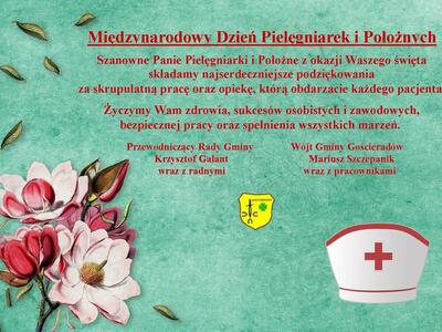 Zdjęcie życzeń z kwiatami