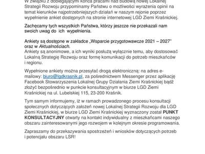 Ogłoszenie o ankietach
