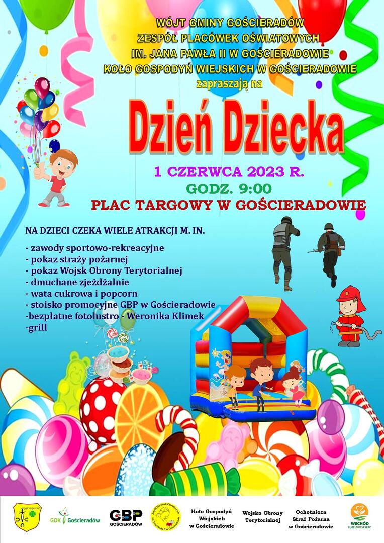 Zdjęcie plakatu z bawiącymi się dziećmi