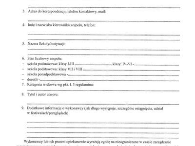 Zdjęcie karty zgłoszeniowej