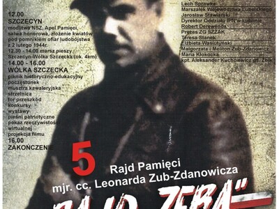 Zdjęcie plakatu z mjr. cc. Leonardem Zub –Zdanowiczem