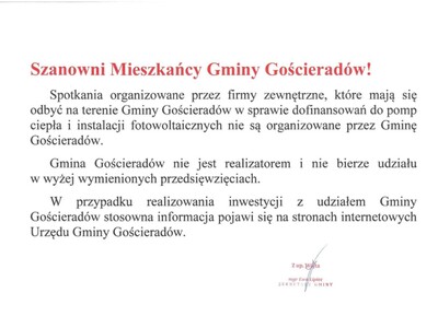 Zdjęcie informacji