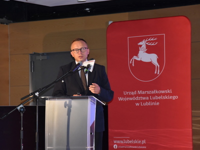 Zdjęcie z Gali wręczenia certyfikatów projektu ,,Standardy Obsługi Inwestora w Województwie Lubelskim"