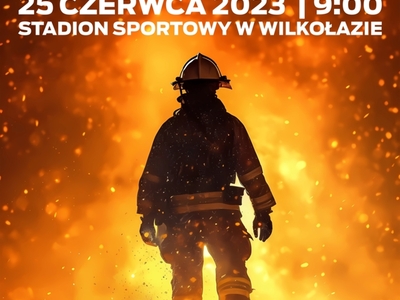 Zdjęcie strażaka w ogniu