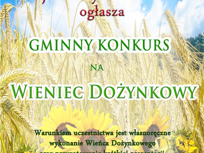 Zdjęcie plakatu ze zbożem i słonecznikami