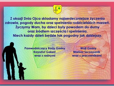 Zdjęcie z życzeniami na Dzień Ojca