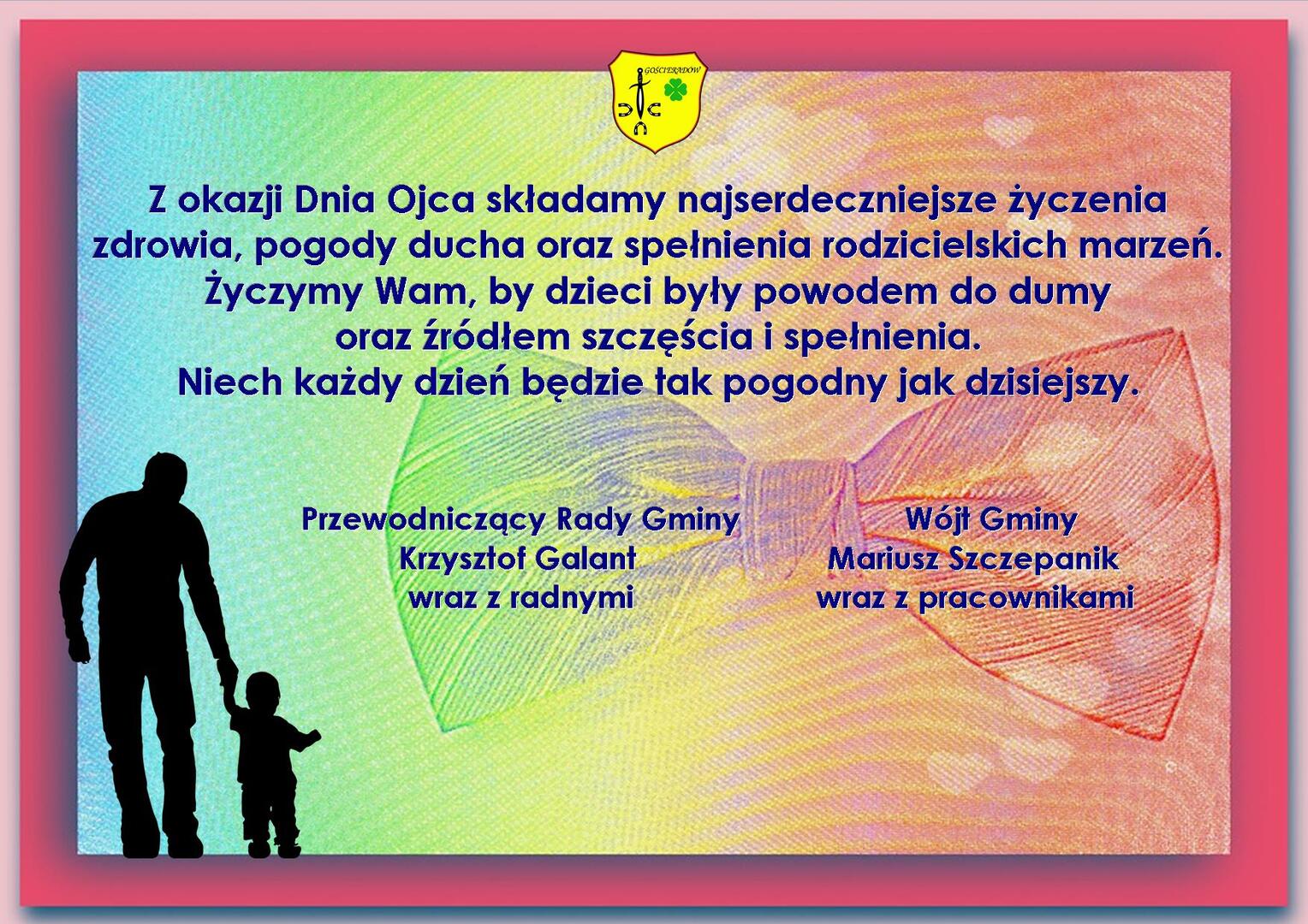 Zdjęcie z życzeniami na Dzień Ojca