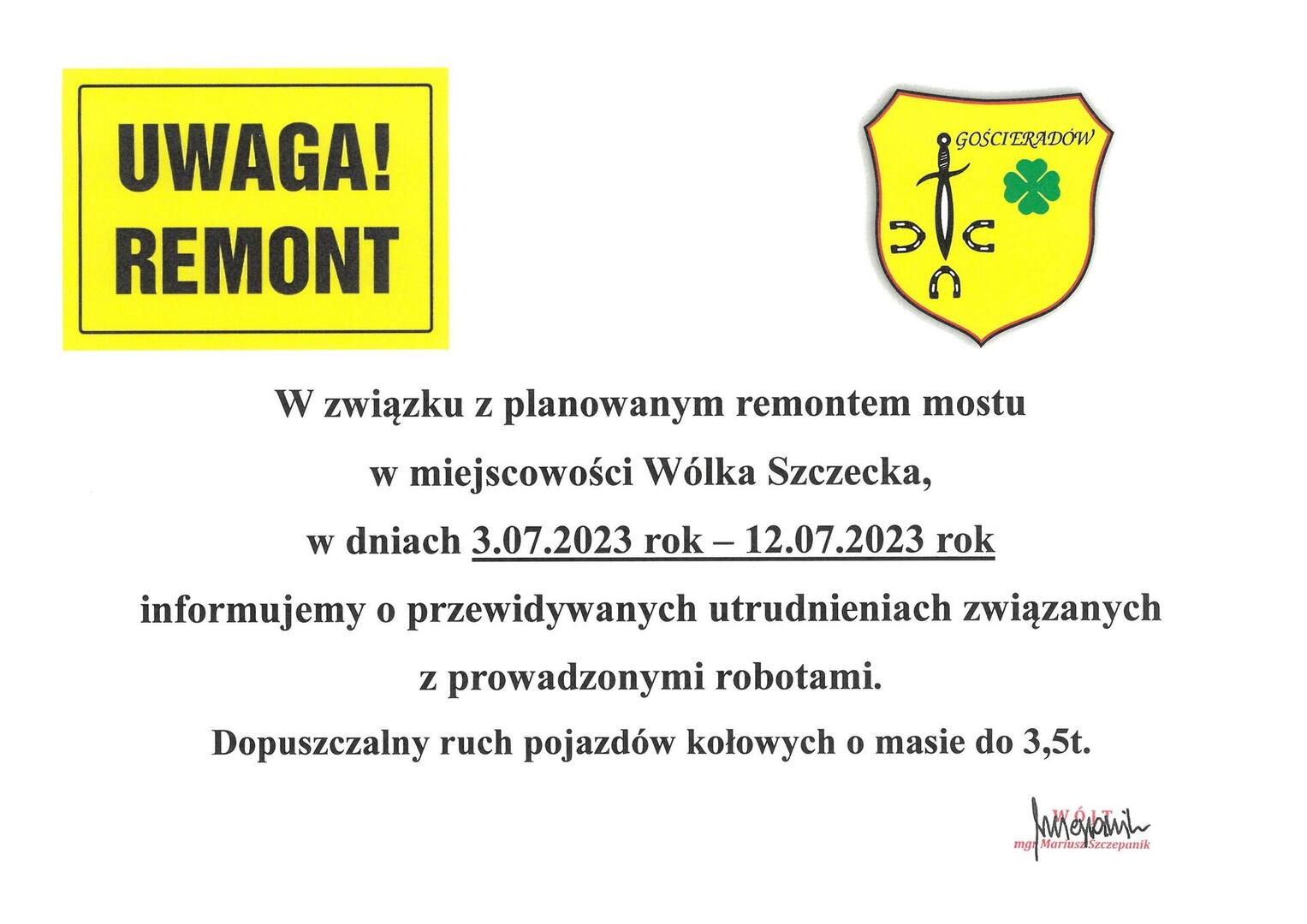Grafika przedstawiająca treść informacji
