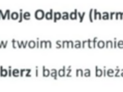 Zdjęcie dot. aplikacji ,,Moje Odpady"
