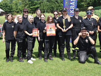 Zdjęcie z powiatowych zawodów sportowo - pożarniczych