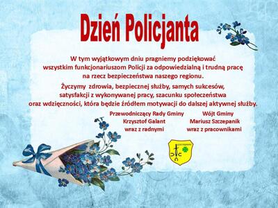 Zdjęcie życzeń z kwiatkami