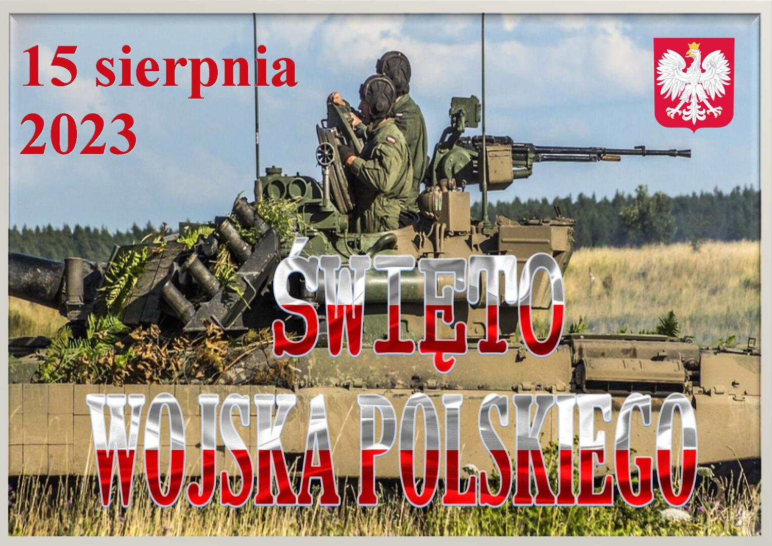 Zdjęcie z polskim żołnierzami i czołgiem