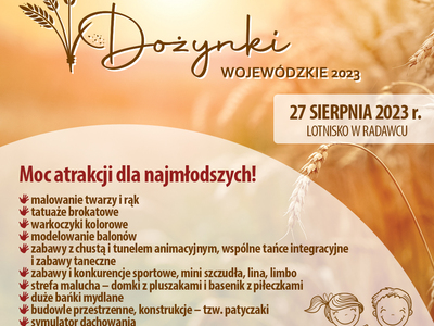 Plakat dotyczący Dożynek Wojewódzkich