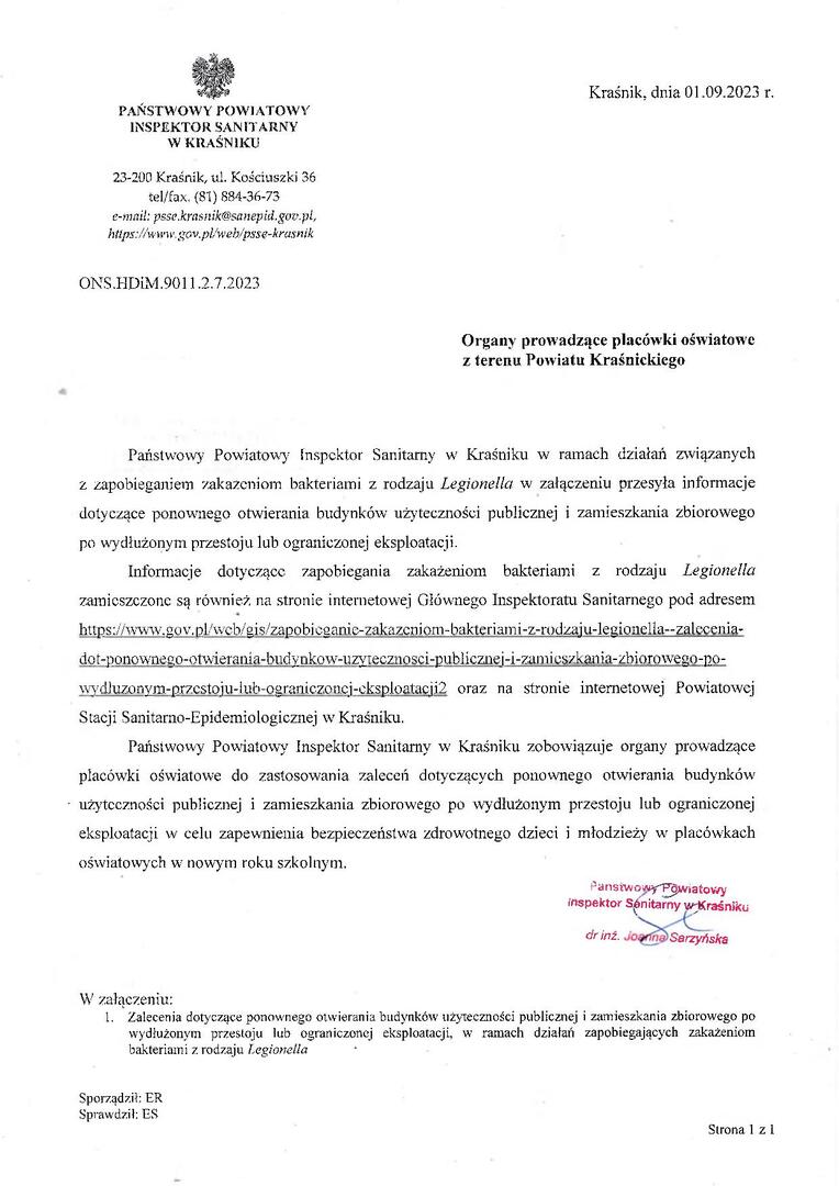 Zdjęcie pisma