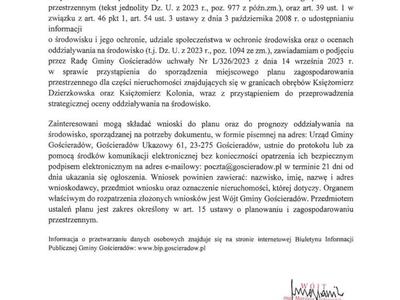 Obraz przedstawiający treść obwieszczenia