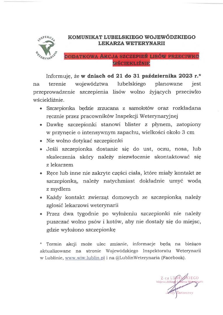 Zdjęcie informacji