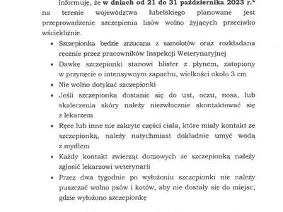 Zdjęcie informacji
