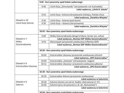 Rozkład jazdy strona 2