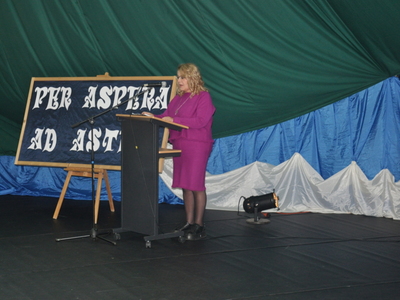 Zdjęcie z rozdania stypendium Wójta Gminy Gościeradów