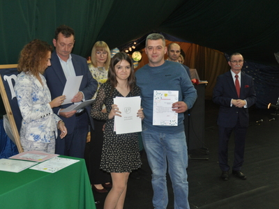 Zdjęcie z rozdania stypendium Wójta Gminy Gościeradów