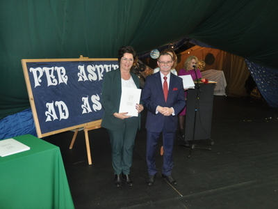 Zdjęcie z rozdania stypendium Wójta Gminy Gościeradów