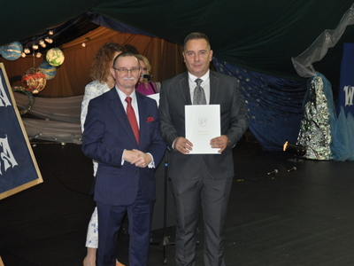 Zdjęcie z rozdania stypendium Wójta Gminy Gościeradów