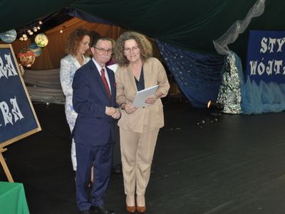 Zdjęcie z rozdania stypendium Wójta Gminy Gościeradów