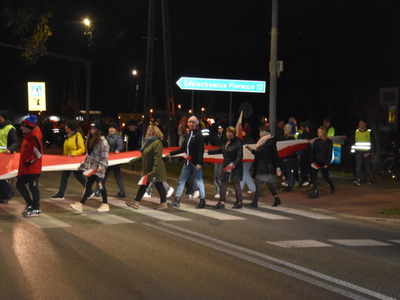 Zdjęcie z Marszu dla Niepodległej w gminie Gościeradów