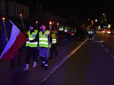Zdjęcie z Marszu dla Niepodległej w gminie Gościeradów