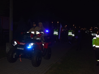 Zdjęcie z Marszu dla Niepodległej w gminie Gościeradów