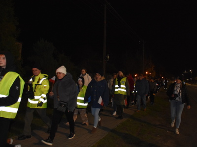 Zdjęcie z Marszu dla Niepodległej w gminie Gościeradów