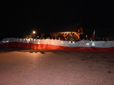 Zdjęcie z Marszu dla Niepodległej w gminie Gościeradów