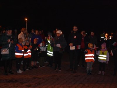 Zdjęcie z Marszu dla Niepodległej w gminie Gościeradów